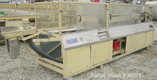 Used Actual Puller/Cutter, Model ARZ3000. (2) 9" wide x 96" long contact area, pneumatically adjustable belts, approximate 6" daylight. Driven by an approximate 5 hp motor. (1) Upacting traveling saw...