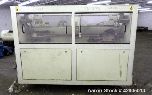 Used Battenfeld Extrusionstechnik Multiple Caterpillar Haul-Off, Model R 125/4E. Pipe diameter capacity 25mm to 125mm (0.98’’-4.92’’). (4) 3/4’’ Wide x 54’’ long contact area cleated adjustable belts...