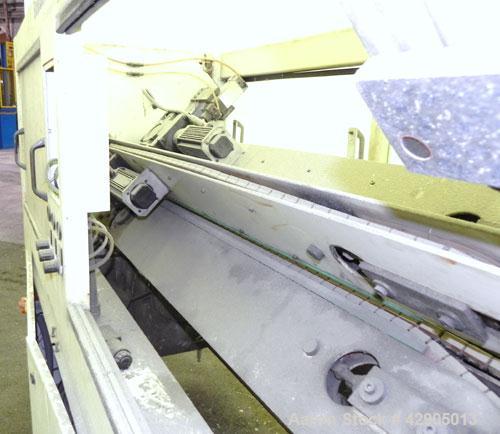 Used Battenfeld Extrusionstechnik Multiple Caterpillar Haul-Off, Model R 125/4E. Pipe diameter capacity 25mm to 125mm (0.98’’-4.92’’). (4) 3/4’’ Wide x 54’’ long contact area cleated adjustable belts...