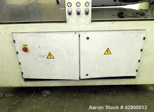 Used Battenfeld Extrusionstechnik Multiple Caterpillar Haul-Off, Model R 125/4E. Pipe diameter capacity 25mm to 125mm (0.98’’-4.92’’). (4) 3/4’’ Wide x 54’’ long contact area cleated adjustable belts...