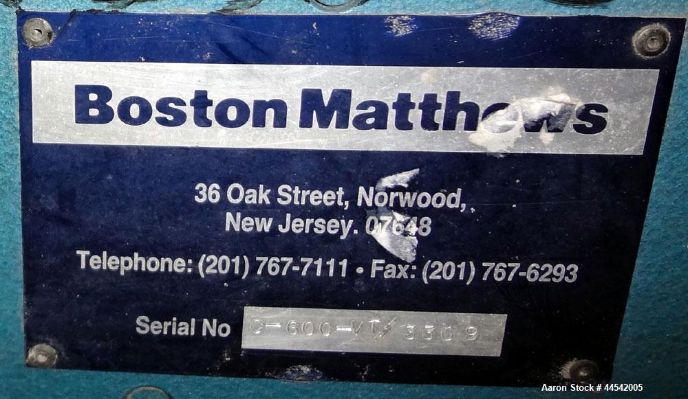 Used Boston Matthews Belt Puller, Model C-600-VT