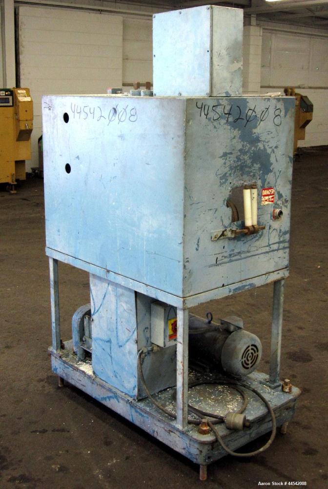 Used- Boston Matthews Belt Puller, Model C-650-VT. (2) Approximately 4" wide x 24" long contact area belts, manually adjusta...