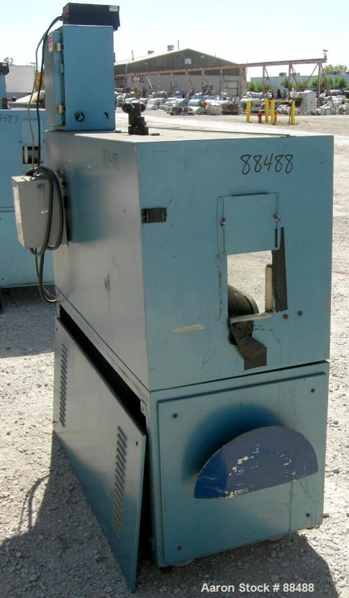 USED: Boston Matthews belt puller, model CL650-UT. (2) Manually adjustable belts, 4-1/2" wide x 42" long contact area. Driven by a 3 hp, 180 volt, 1750 rpm DC motor with reducer. Approximately 1-143 ...