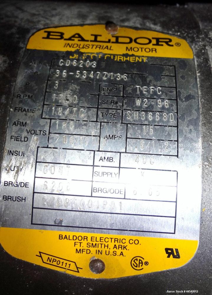 Used Boston Matthews Cleated Belt Puller, Model CWL-600-VT. (2) Approximately 4” wide x 42” long contact area belts, manually adjustable, take off speed range 1 to 60 feet per minute. Driven by a 3 h...