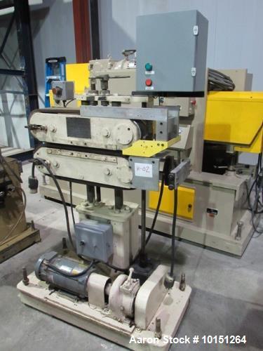Used Approximately 4" Wide x 22" Long Boston Marine, Model C Smooth Belt Puller. Includes 2 hp DC motor with multi speed gearbox.