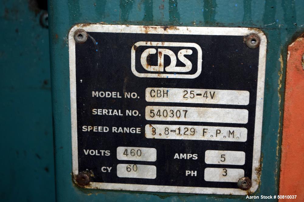 Used CDS Custom Downstream Systems Belt Puller, Model CBH-25-4V