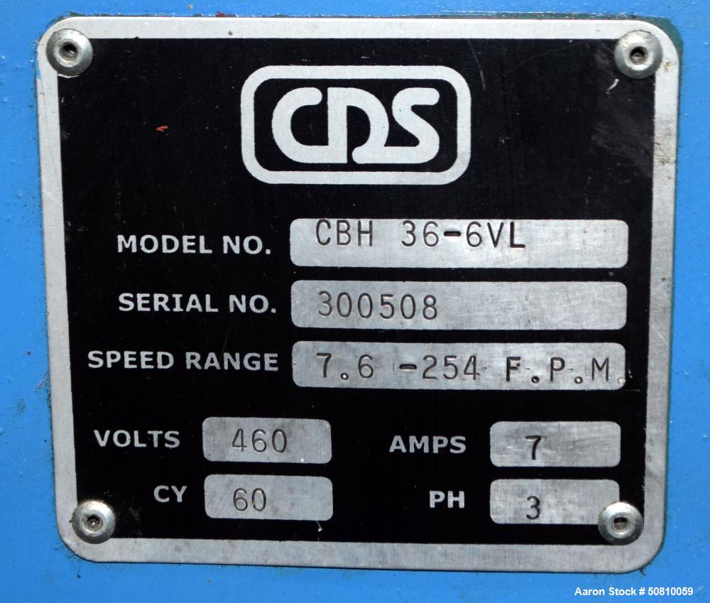 Used CDS Custom Downstream Systems Belt Puller, Model CBH-36-6VL