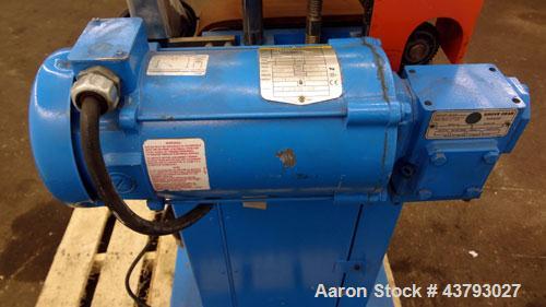 Used Custom Downstream Systems Belt Puller, Model CBH 9.5-3. Right to left operation. (2) 2-3/4" wide x approximate 9-1/2" long contact area rubber belts. Approximately 2 to 30 feet per minute belt s...