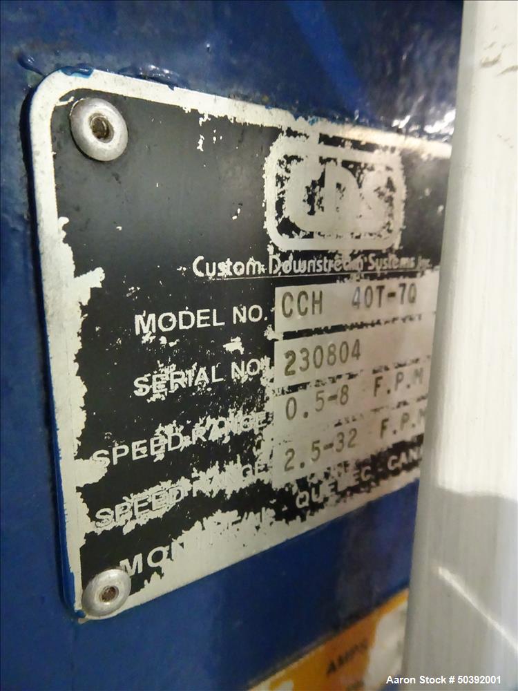 Used CDS Customs Downstream Systems Cleated Belt Puller, Model CCH 40T-7Q