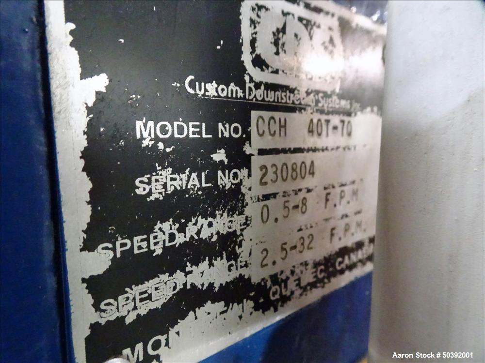 Used CDS Customs Downstream Systems Cleated Belt Puller, Model CCH 40T-7Q