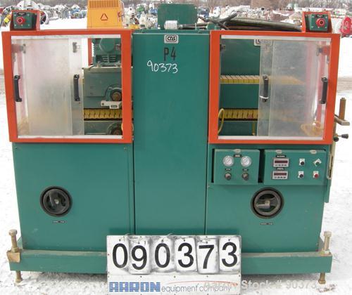 USED: Custom Downstream Systems cleated belt puller, model CCH-60-8. (2) 7-1/2" wide x approximate 60" contact area. Manually adjustable cleated belts, maximum 6" daylight. Approximately 1/2 to 13 fe...