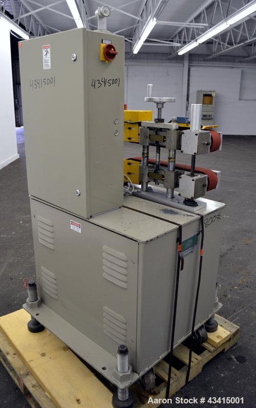 Used Conair Jetro Gatto Puller, Model 3-20. (2) 3” Wide x 20" long contact area. Manually adjustable rubber belts. Maximum feed opening 4” high. Driven by a 1.5 hp, 180 volt, 1750 rpm DC motor with r...