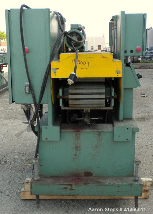 Used Conair Metaplast Puller, Model PC12-60SP-L. (2) 11-3/4" wide x 60" long contact area. Adjustable cleated belts. Rated low speed 1 feet per minute to 10 feet per minute. Each belt driven by a 2 h...