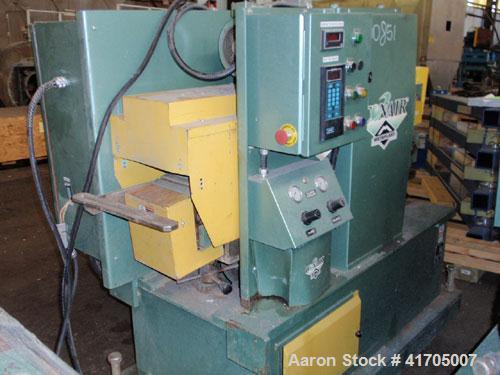 Used Conair Metaplast Belt Puller, Model PC8-50-L. 8" wide x 50" long rubber cleated belts, individually geared drives, rated for 1-10 feet per minute, pneumatically regulated, with Contrex M-Trim pr...