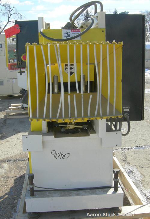 USED: Conair puller, model PC8-50. (2) 7-3/4" wide x 50" long contact areas. Adjustable cleated belts. Each belt driven by a 2 hp, 3/60/230/460 volt, 1750 rpm gearmotor. Low speed 4 fpm, high speed 4...