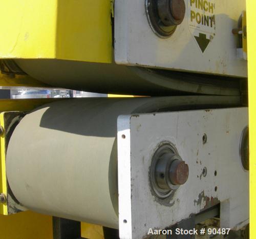 USED: Conair puller, model PC8-50. (2) 7-3/4" wide x 50" long contact areas. Adjustable cleated belts. Each belt driven by a 2 hp, 3/60/230/460 volt, 1750 rpm gearmotor. Low speed 4 fpm, high speed 4...