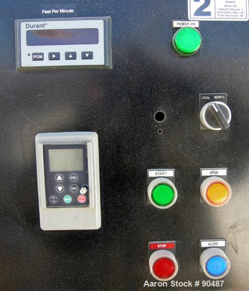 USED: Conair puller, model PC8-50. (2) 7-3/4" wide x 50" long contact areas. Adjustable cleated belts. Each belt driven by a 2 hp, 3/60/230/460 volt, 1750 rpm gearmotor. Low speed 4 fpm, high speed 4...