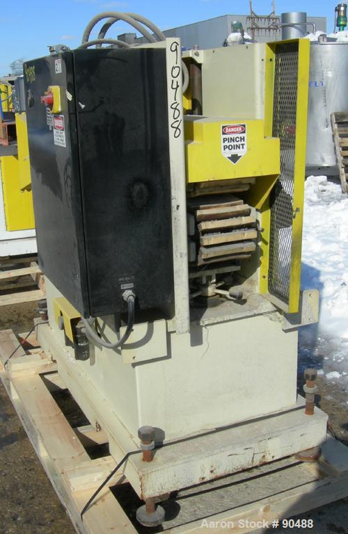 Used Conair Puller, Model PC8-50. (2) 7-3/4" wide x 50" long contact areas. Adjustable cleated belts. Each belt driven by a 2 HP, 3/60/230/460 Volt, 1750 RPM gearmotor. Low speed 4 FPM, high speed 40...