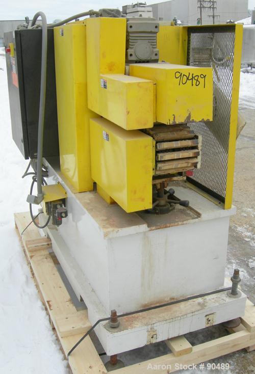 USED: Conair puller, model PC8-50. (2) 7-3/4" wide x 50" long contact areas. Adjustable cleated belts. Each belt driven by a 2 hp, 3/60/230/460 volt, 1750 rpm gearmotor. Low speed 4 fpm, high speed 4...
