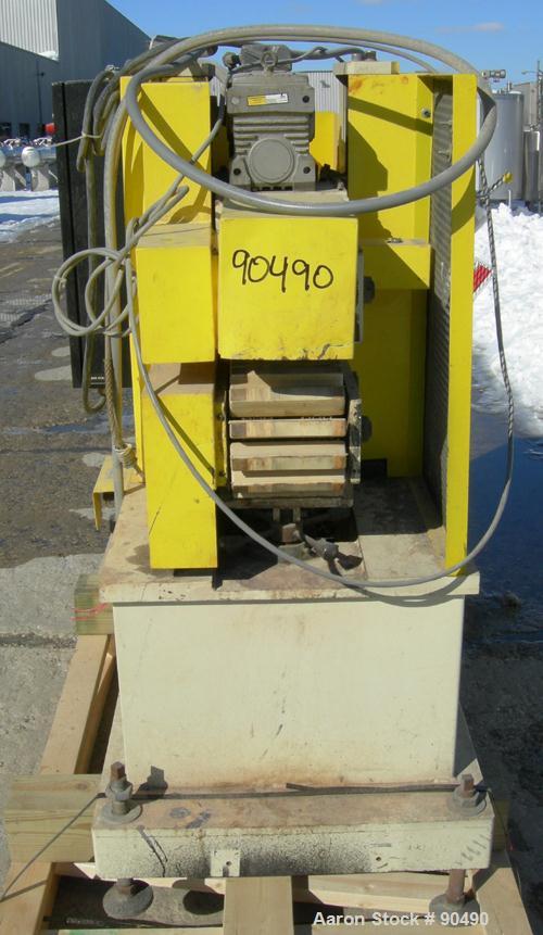 USED: Conair puller, model PC8-50. (2) 7-3/4" wide x 50" long contact areas. Adjustable cleated belts. Each belt driven by a 2 hp, 3/60/230/460 volt, 1750 rpm gearmotor. Low speed 4 fpm, high speed 4...