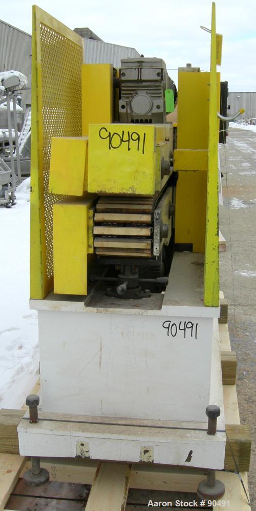 USED: Conair puller, model PC8-84. (2) 7-3/4" wide x 76" long contact areas. Max feed opening 6". Adjustable cleated belts. Each belt driven by a 3 hp, 3/60/230/460 volt, 1750 rpm gearmotor. Approxim...