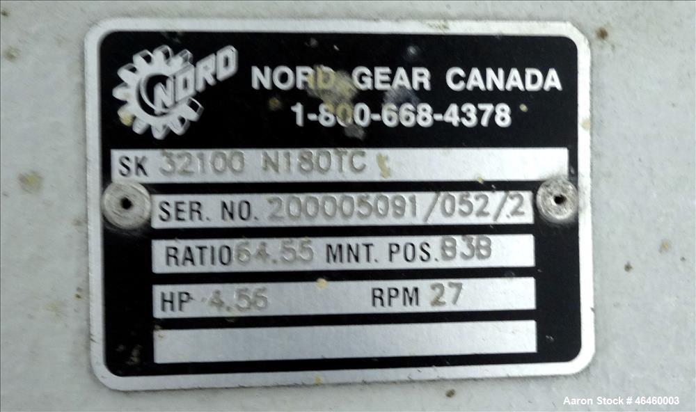 Used Custom Downstream Systems Cleated Puller, Model CCH 96-10Q. (2) 10" Wide x 96" long contact area cleated belts. Approximate 1 to 20 feet per minute. Each belt driven by 3 hp, 3/60/230/460 volt, ...
