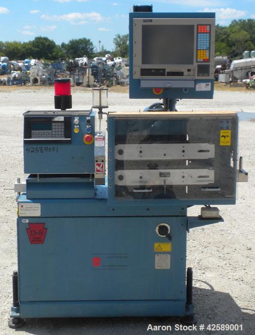Used Versa Puller/Cutter Machine consisting of: (1) Versa puller, model CH22, approximate 2" wide x 20" contact length, manually adjustable rubber belts driven by a 1 1/2 hp, 3 phase, 240 volt, 4000 ...