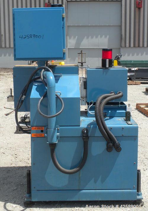 Used Versa Puller/Cutter Machine consisting of: (1) Versa puller, model CH22, approximate 2" wide x 20" contact length, manually adjustable rubber belts driven by a 1 1/2 hp, 3 phase, 240 volt, 4000 ...