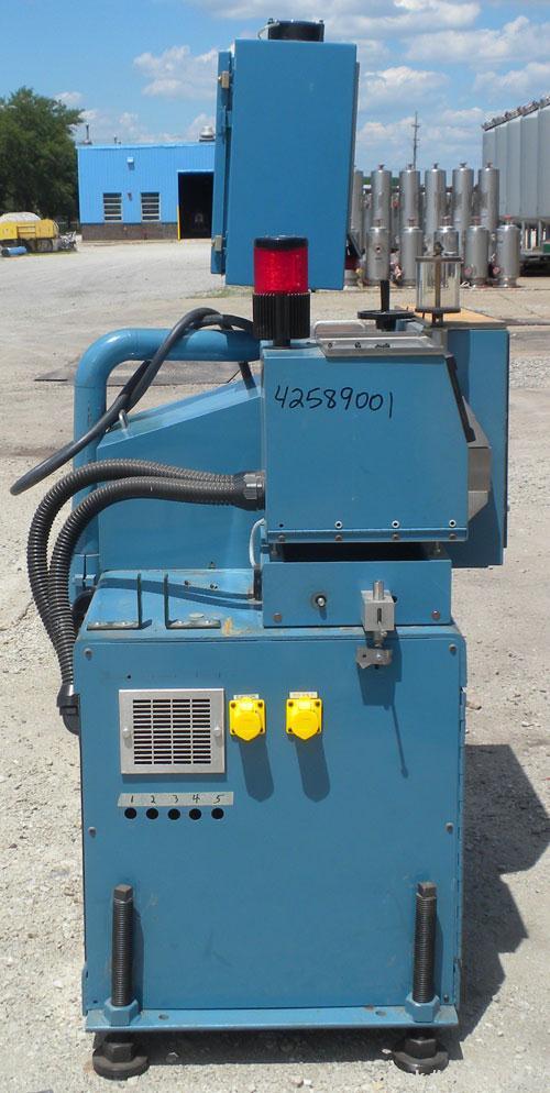 Used Versa Puller/Cutter Machine consisting of: (1) Versa puller, model CH22, approximate 2" wide x 20" contact length, manually adjustable rubber belts driven by a 1 1/2 hp, 3 phase, 240 volt, 4000 ...