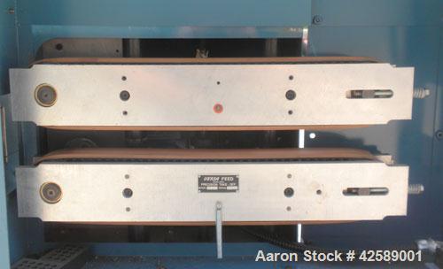 Used Versa Puller/Cutter Machine consisting of: (1) Versa puller, model CH22, approximate 2" wide x 20" contact length, manually adjustable rubber belts driven by a 1 1/2 hp, 3 phase, 240 volt, 4000 ...