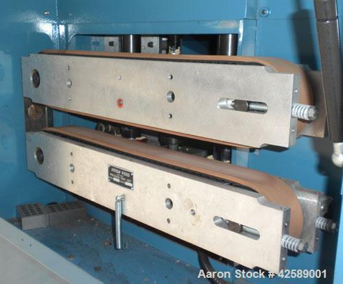 Used Versa Puller/Cutter Machine consisting of: (1) Versa puller, model CH22, approximate 2" wide x 20" contact length, manually adjustable rubber belts driven by a 1 1/2 hp, 3 phase, 240 volt, 4000 ...
