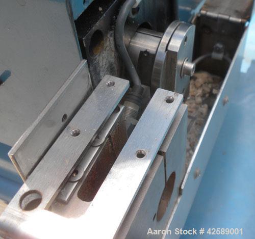 Used Versa Puller/Cutter Machine consisting of: (1) Versa puller, model CH22, approximate 2" wide x 20" contact length, manually adjustable rubber belts driven by a 1 1/2 hp, 3 phase, 240 volt, 4000 ...