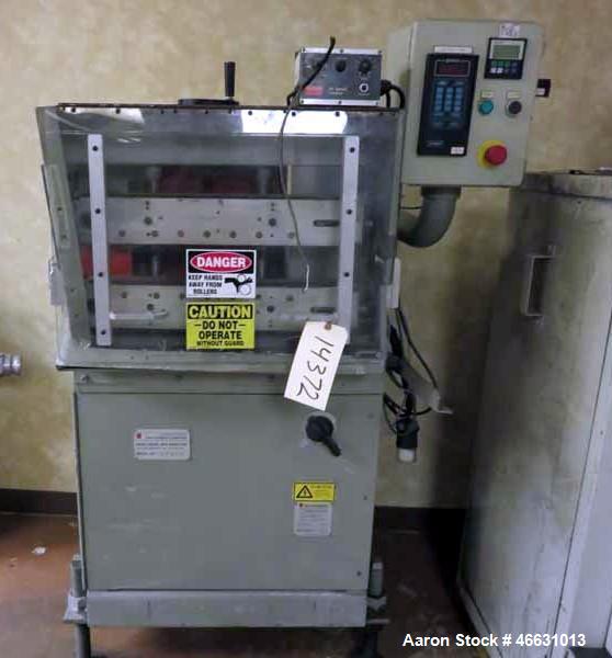 Used Davis Standard Killion Puller. Approximate 2" wide x 20" long. Mounted on adjustable legs. Serial# 07819.