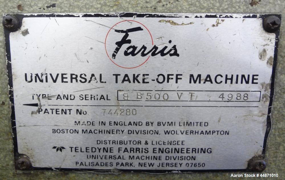 Used Farris Belt Puller, Model B-500-VT