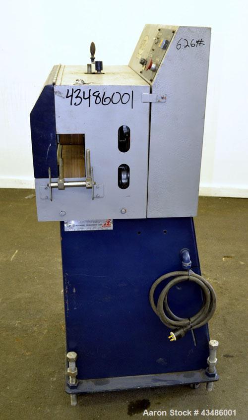 Used Gatto Cat-A-Puller, Model 202-3. (2) 3 Wide x 20 long contact manually adjustable rubber belts. Driven by a 2 hp, 180 volt, 1750 rpm  DC motor thru a reducer. Includes a Baldor DC drive. Mounted...