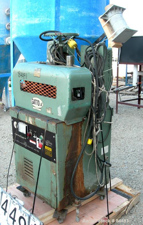 Used Gatto Belt Puller, Model 205-4. (2) 4" Wide x 15" contact area. Manually adjustable rubber belts. Driven by an approximate 2 hp motor. Includes a Toshiba transistor inverter controller. Mounted ...