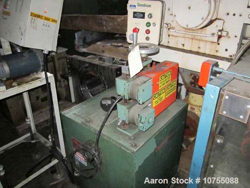 Used-Goodman 2" Wide x 15" Long Belt Puller.  440 Volt single phase input, belt driven by a 3/4 hp, 180 volt, 1750 rpm DC mo...
