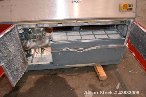Used Greiner Extrusionstechnik Cat Pul Puller/Saw Combination, Model 30/9-235-S-DS. (2) Approximately 9” wide x 102” long contact length cleated belts, and (2) upacting saws with pneumatic hold downs...