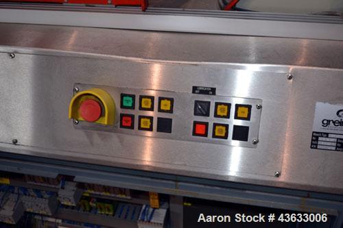 Used Greiner Extrusionstechnik Cat Pul Puller/Saw Combination, Model 30/9-235-S-DS. (2) Approximately 9” wide x 102” long contact length cleated belts, and (2) upacting saws with pneumatic hold downs...