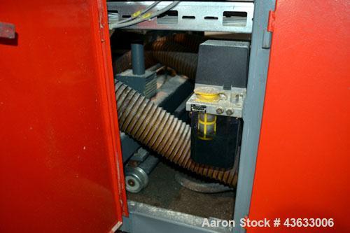 Used Greiner Extrusionstechnik Cat Pul Puller/Saw Combination, Model 30/9-235-S-DS. (2) Approximately 9” wide x 102” long contact length cleated belts, and (2) upacting saws with pneumatic hold downs...
