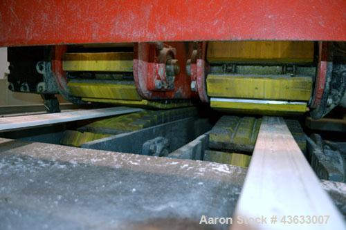Used Greiner Extrusionstechnik Cat Pul Puller/Saw Combination, Model 30/9-235-S-DS. (2) Approximately 9” wide x 102” long contact length cleated belts, and (2) upacting saws with pneumatic hold downs...