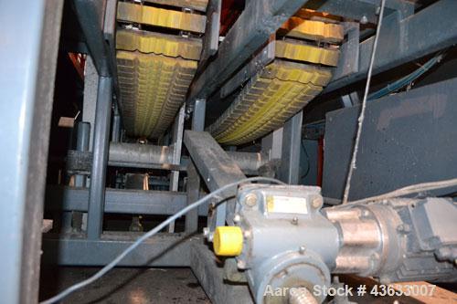 Used Greiner Extrusionstechnik Cat Pul Puller/Saw Combination, Model 30/9-235-S-DS. (2) Approximately 9” wide x 102” long contact length cleated belts, and (2) upacting saws with pneumatic hold downs...