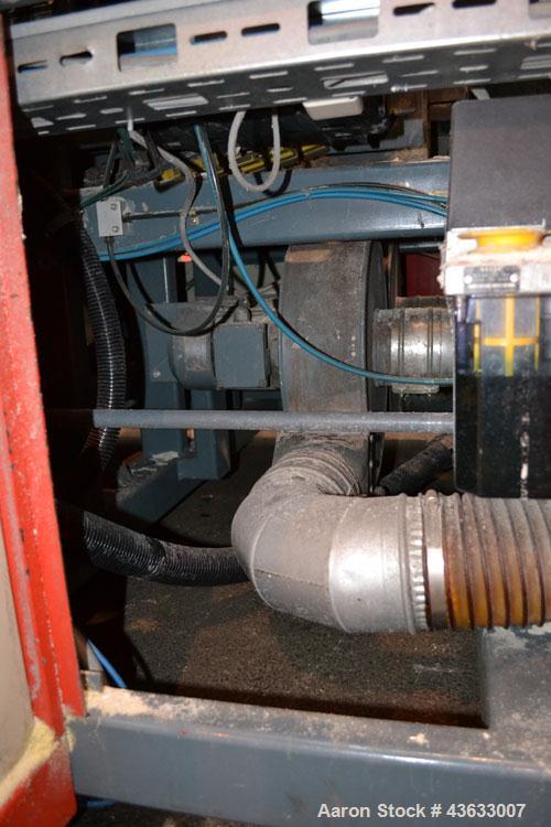 Used Greiner Extrusionstechnik Cat Pul Puller/Saw Combination, Model 30/9-235-S-DS. (2) Approximately 9” wide x 102” long contact length cleated belts, and (2) upacting saws with pneumatic hold downs...
