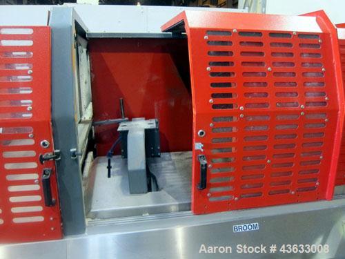 Used Greiner Extrusionstechnik Cat Pul Puller/Saw Combination, Model 30/9-235-S-DS. (2) Approximately 9” wide x 102” long contact length cleated belts, and (1) upacting saw with pneumatic hold down, ...