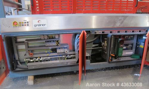 Used Greiner Extrusionstechnik Cat Pul Puller/Saw Combination, Model 30/9-235-S-DS. (2) Approximately 9” wide x 102” long contact length cleated belts, and (1) upacting saw with pneumatic hold down, ...