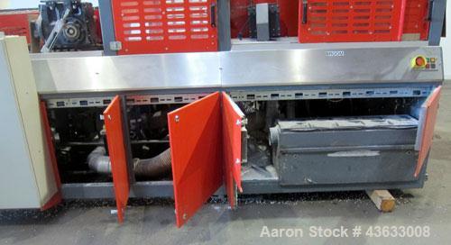 Used- Greiner Extrusionstechnik Cat Pul Puller/Saw Combination, Model 30/9-235-S-DS. (2) Approximately 9” wide x 102” long c...