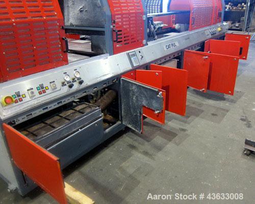 Used- Greiner Extrusionstechnik Cat Pul Puller/Saw Combination, Model 30/9-235-S-DS. (2) Approximately 9” wide x 102” long c...