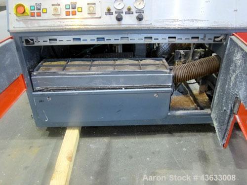 Used Greiner Extrusionstechnik Cat Pul Puller/Saw Combination, Model 30/9-235-S-DS. (2) Approximately 9” wide x 102” long contact length cleated belts, and (1) upacting saw with pneumatic hold down, ...