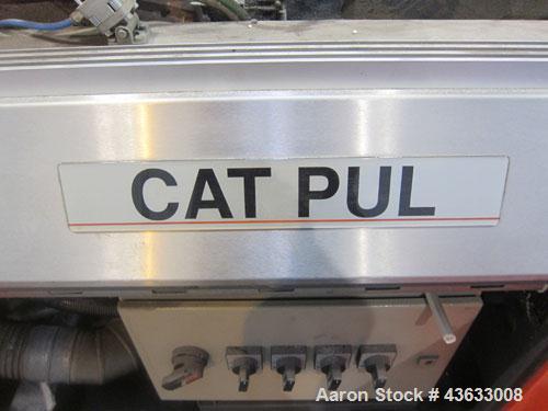 Used Greiner Extrusionstechnik Cat Pul Puller/Saw Combination, Model 30/9-235-S-DS. (2) Approximately 9” wide x 102” long contact length cleated belts, and (1) upacting saw with pneumatic hold down, ...