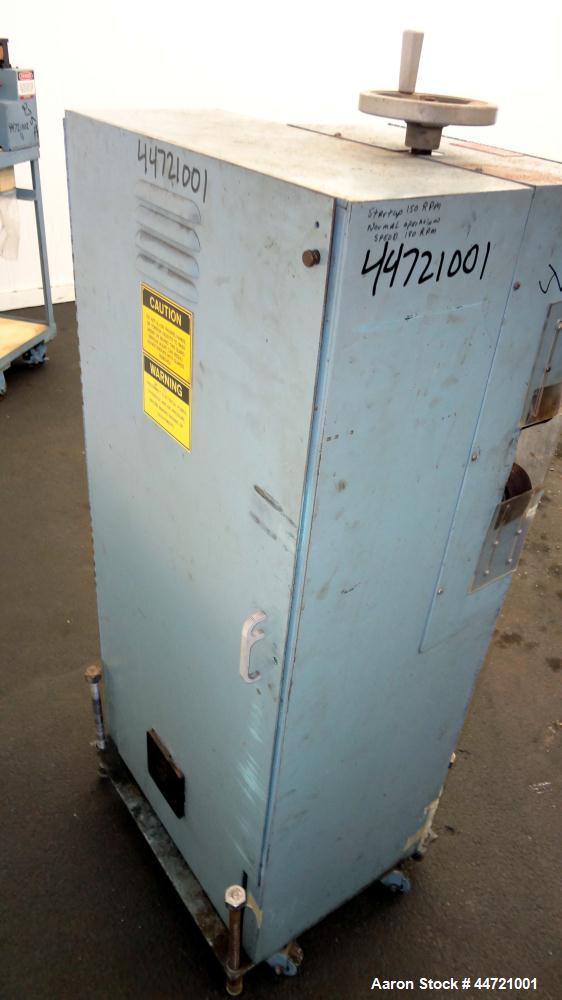 Used Killion Puller, Model 2-12, Carbon Steel.  Approximateky 2" wide x 12" long contact area rubber belts, manually adjustable, approximately 2-1/2" maximum daylight.  Driven by a 1 hp, 180 volt, 17...